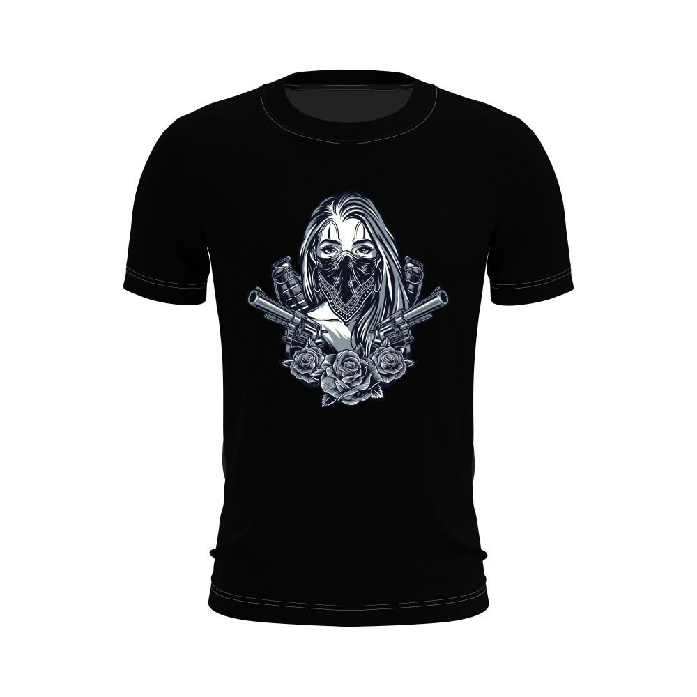 Camiseta Masculina Algodão Premium Gola Ribana Ombro a Ombro