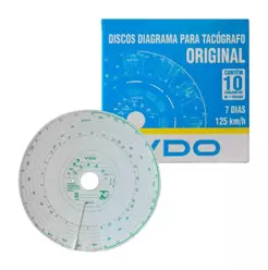 Disco Tacógrafo Semanal 7d 125 Km 70 Unidades Vdo 14025005f