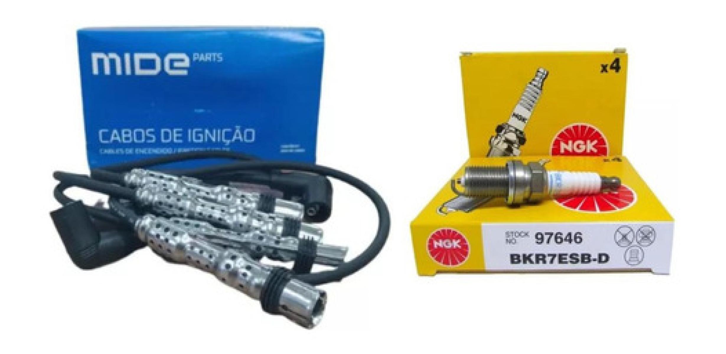 Kit Jogo Cabos+velas Fox Crossfox Gol G4g5g6 Power 1.0 1.6 em Oferta na Shopee