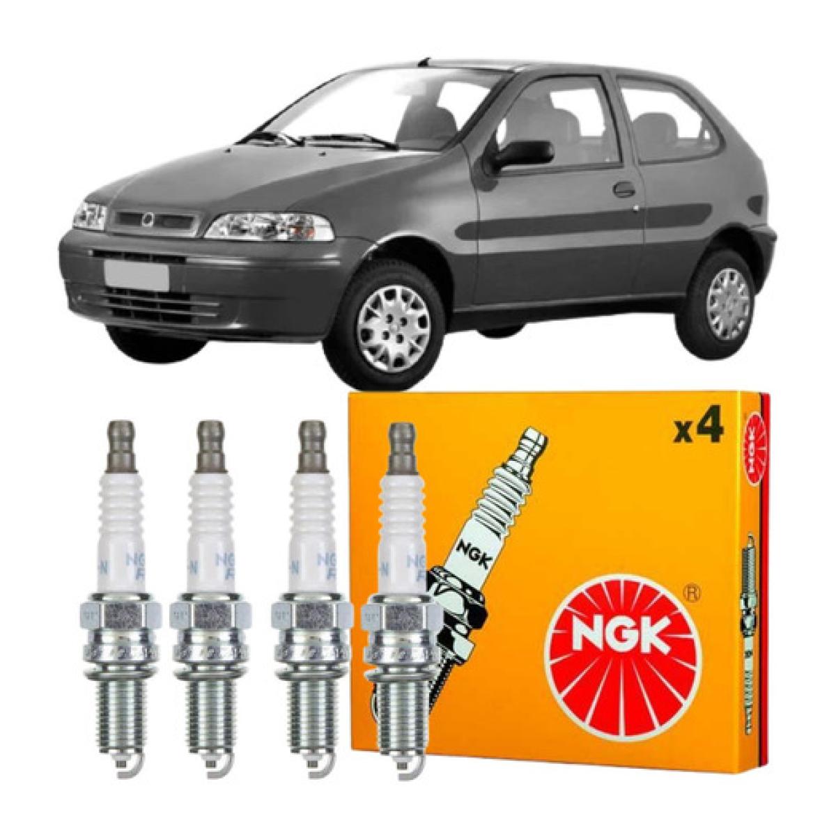 Vela Ignição Ngk Fiat Palio 1.0 16v Fire 2001 2003