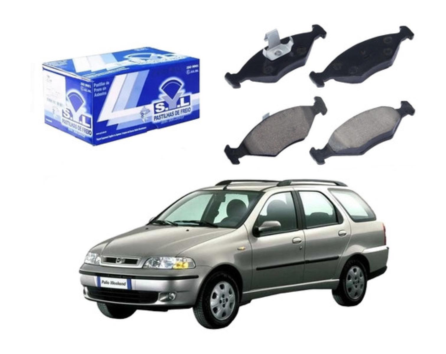 Pastilha Freio Dianteira Syl, Fiat Palio Weekend 1.3 2003 em Oferta na Shopee