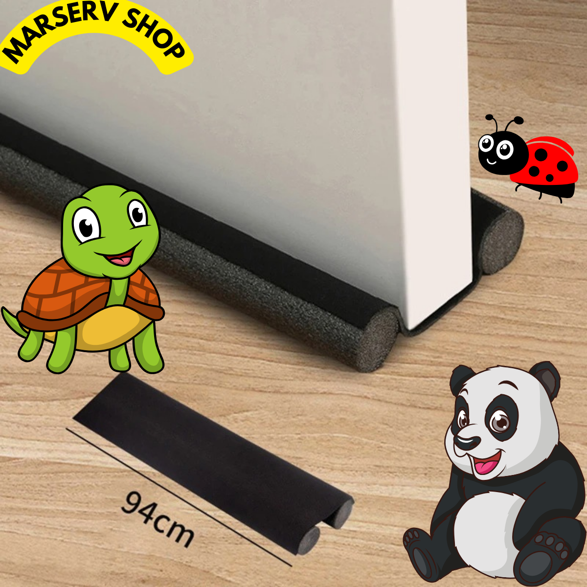 kIT 2 VEDA PORTA PROTEOTR DE PORTA ROLINHO AJUSTÁVEL IMPERMEÁVEL NAS CORES PRETO E MARROM DE 80 E 90 CM  CONTRA INSETOS