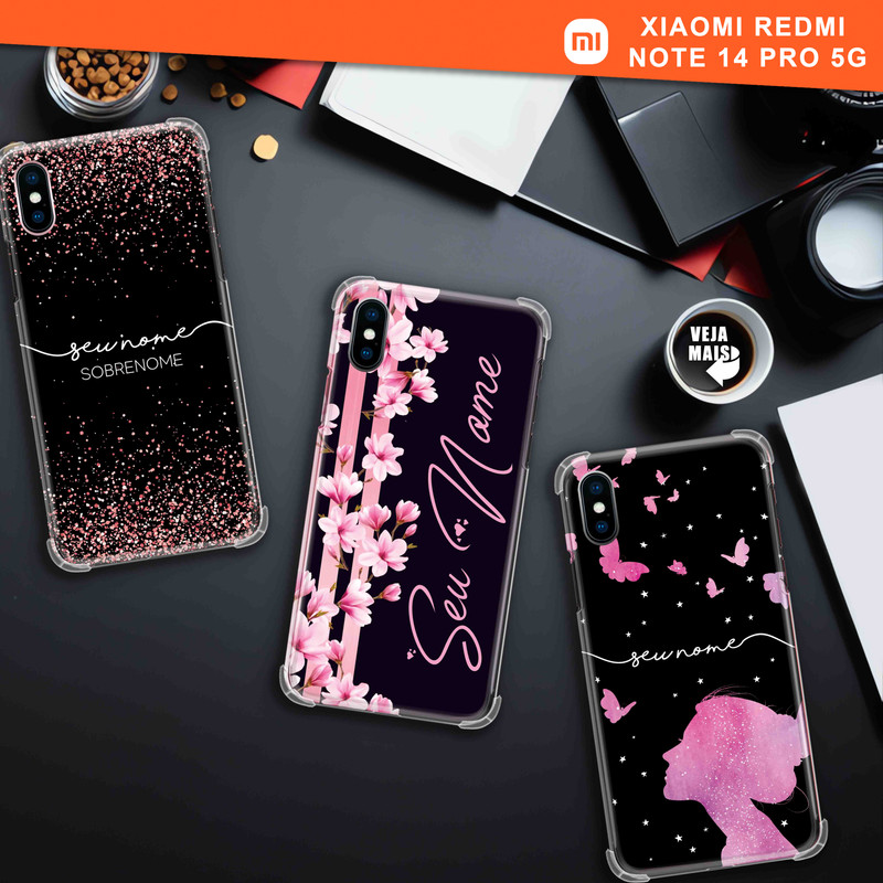 Capa Capinha - Xiaomi Redmi Note 14 Pro 5G - Personalizadas com nome em Oferta na Shopee