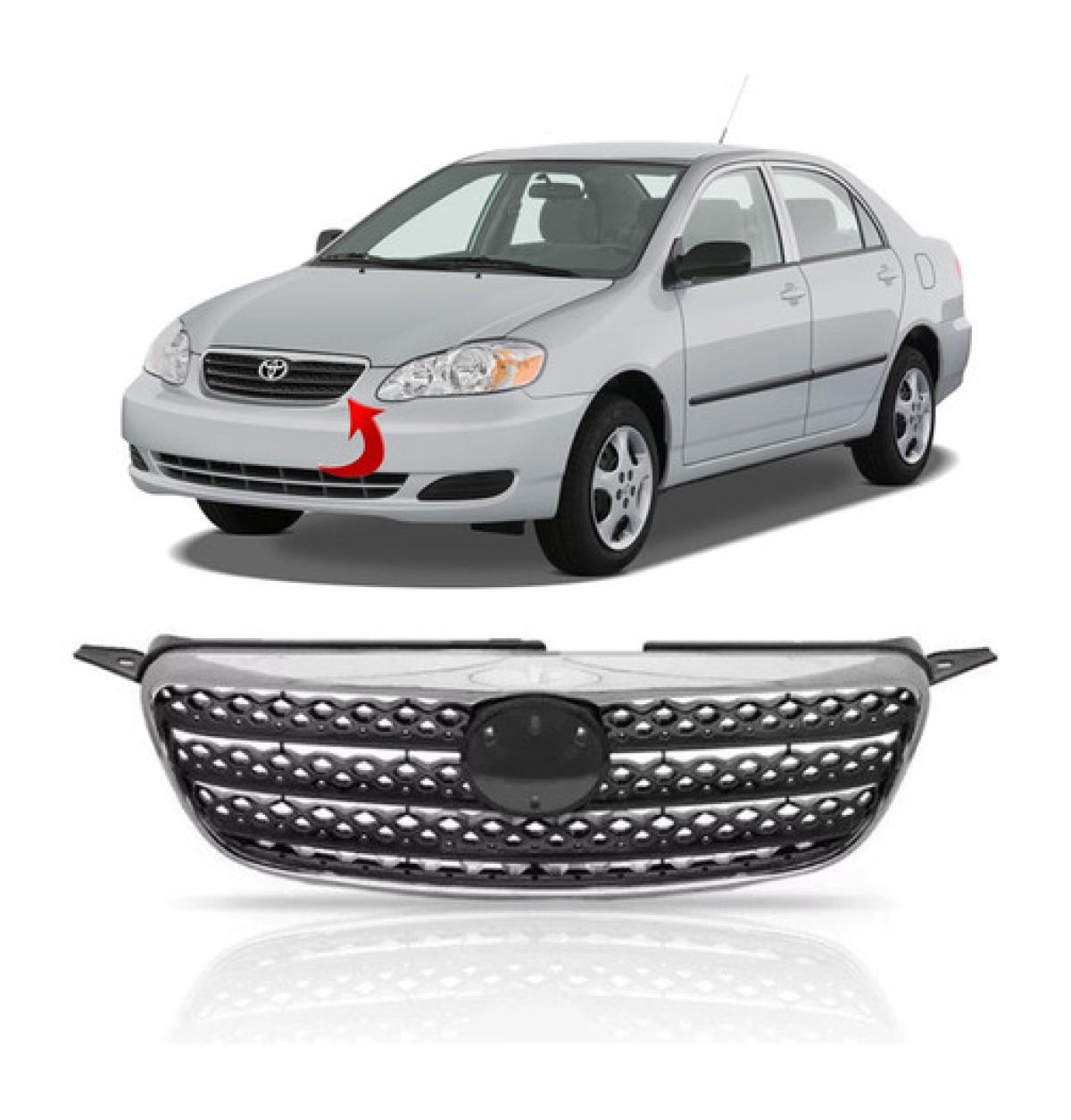 Grade Dianteira Corolla Seg Fielder 2005 2006 2007 C Friso