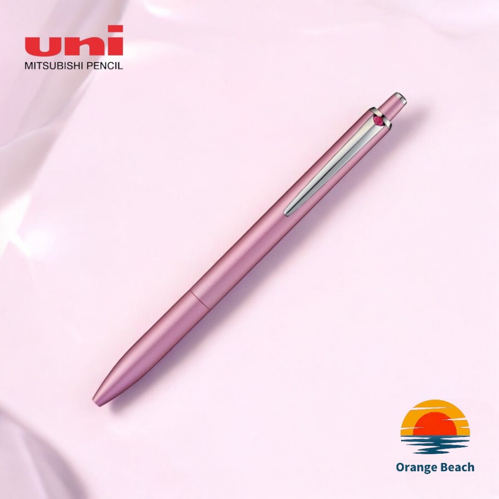 Uni Jetstream Prime Knock Pen 0.5mm Rosa/Caneta Premium Japonesa/Tinta Suave/Original