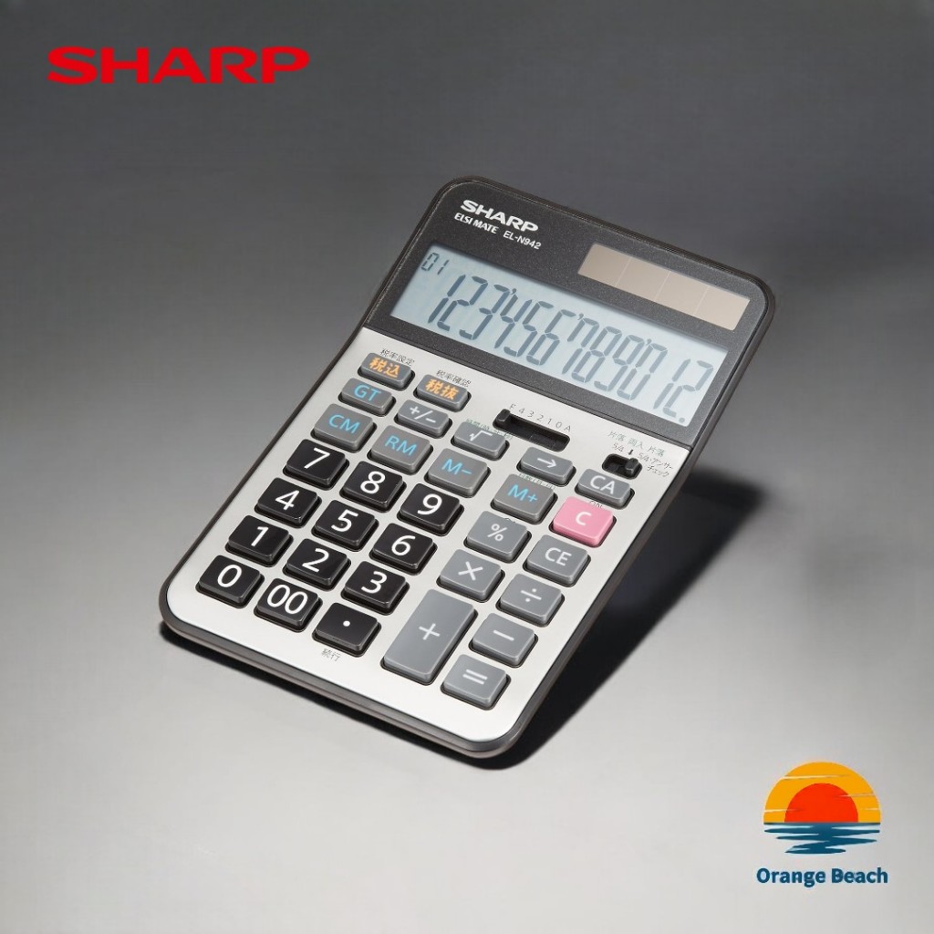 SHARP Calculadora Profissional/Original Japão/Entrada Rápida/Bateria 7 Anos/Garantia 5 Anos