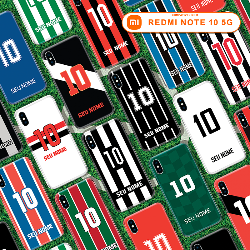 Capa Capinha para Xiaomi Redmi Note 10 5G - Camisas Times Brasileiros