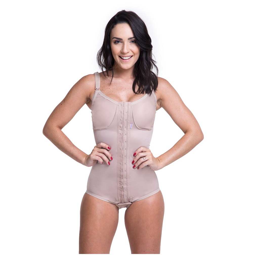 Cinta Body Modeladora Modelador Pós Parto Sutiã Amamentação Abertura Íntima Biobela Dulpla Regulagens Biobela 1662
