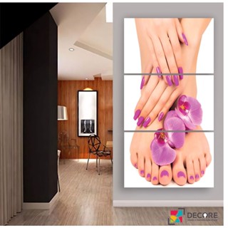 quadro decorativo moderno manicure pedicure salão beleza decoração sala quarto hall em Oferta na Shopee