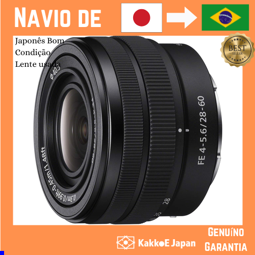 [Lente usada no Japão] Lente de zoom padrão SONY Full-Frame FE 28-60mm F4-5.6 Câmera digital SLR α[E-Mount] Lente genuín