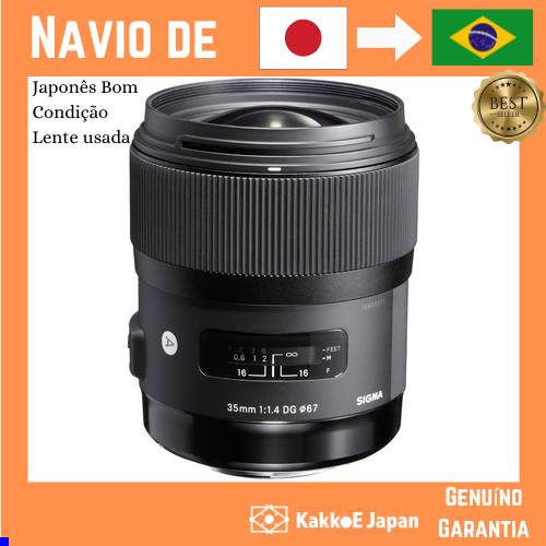 [Lente usada no Japão] De Montagem SIGMA Canon EF F1.4 DG HSM Foc Nico Grande Angular Full-frame Art SLR Exc