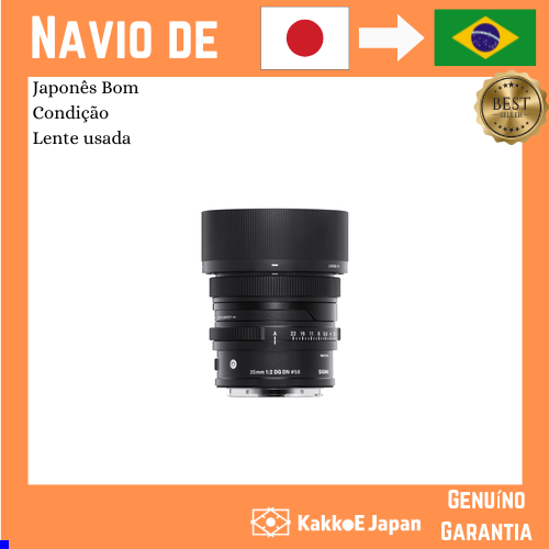 Lente Sigma 35mm F2 DG DN Sony Sony E-Mount Foco Único Grande Angular Full Frame Mirrorless Conte