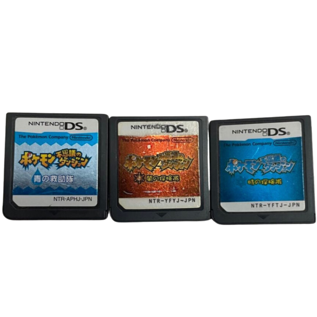[Used] Pokémon Mystery Dungeon Usado : Blue Rescue Team + Dark Explorers + Conjunto Time
