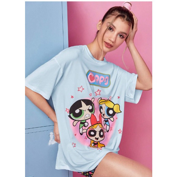 Camiseta Academia SUPER PODEROSAS PPD feminina Treino gym Camisa Estampada Street 100% Algodão