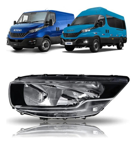 Farol Dianteiro Iveco Furgão Caminhão Ano 2020 2021 2022