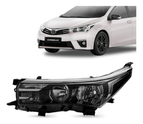 Farol Corolla 2014 15 2016 2017 S Projetor Depo Esquerdo
