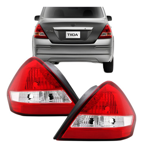 Par Lanterna Traseira Tiida 2008 2009 2010 2011 Sedan