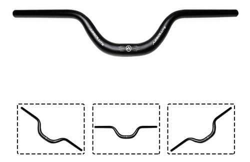 Guidão Absolute Mtb 31.8 X 720mm elevação  80 ou 100mm aluminio para mtb em Oferta na Shopee