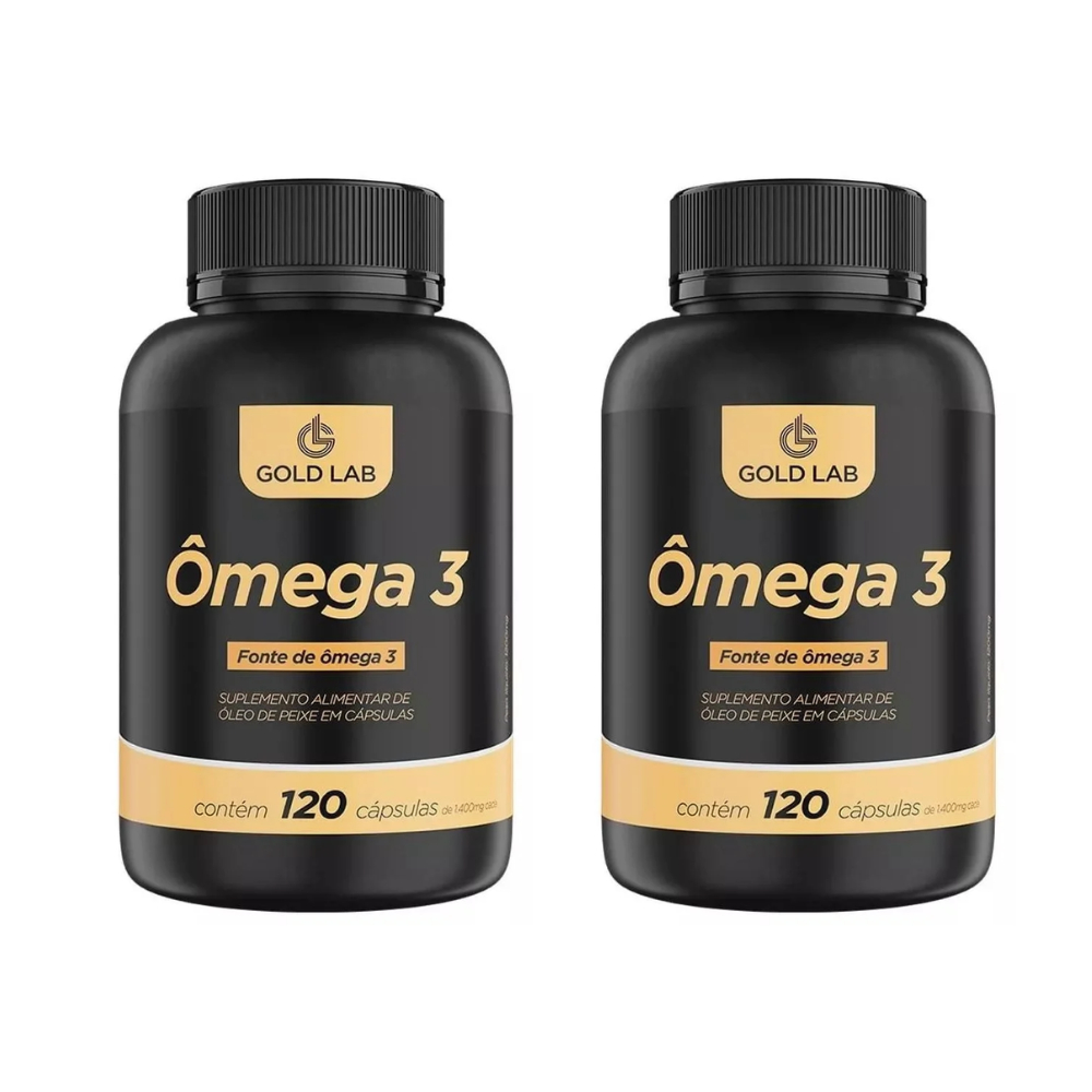 Ômega 3 Kit 2 - 120 Cps - Gold Lab em Oferta na Shopee