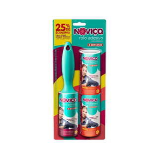 Conjunto 3 Pç Rolo Adesivo Tira Pelo Noviça Bettanin em Oferta na Shopee