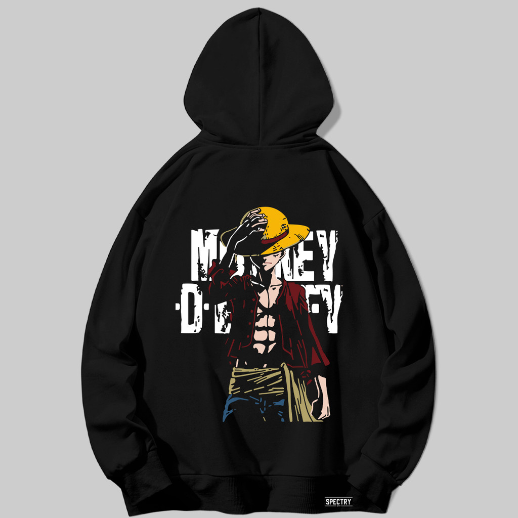 Moletom Canguru Com Bolso e Capuz Streetwear Luffy One Piece Premium Unissex — imagem 2 de 2