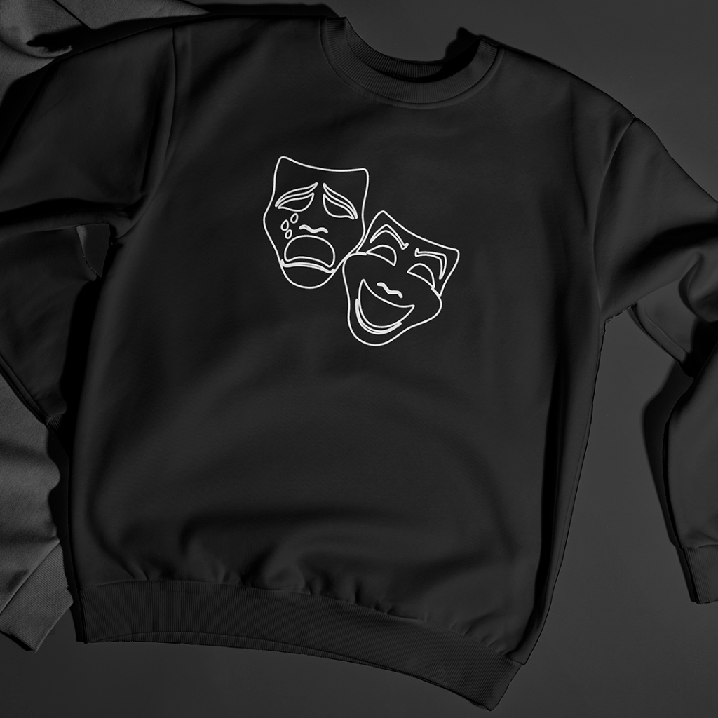 Suéter Moletom Sem Gola Careca Exclusiva Chora e Ri Depois 2024 Streetwear Algodão Premium StarX Tendencia Unissex 100%