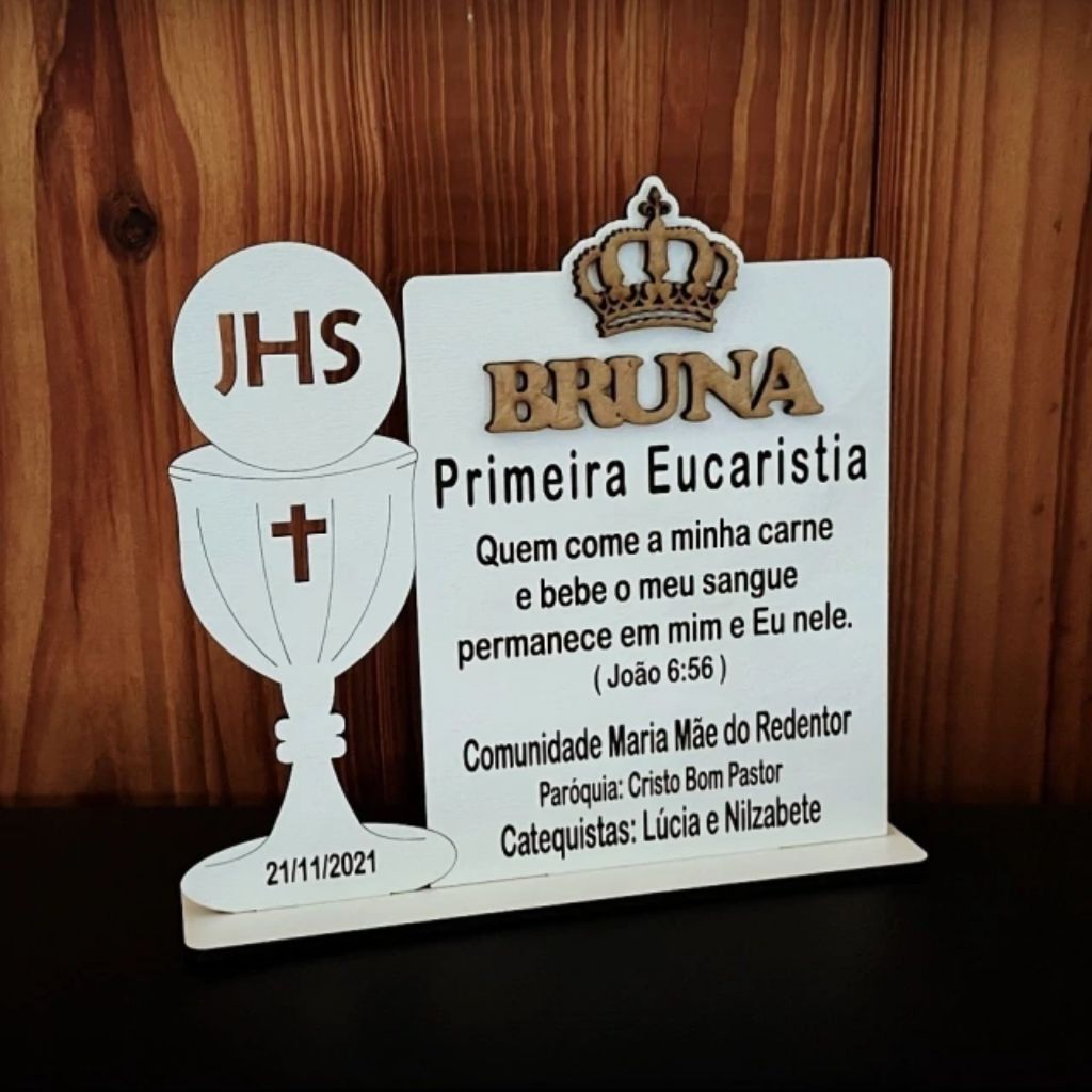 Kit Cálice Eucaristia Catequista Lembrancinha Religiosa - Primeira Eucaristia, Crisma e Eventos.