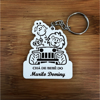 Kit Chaveiros MDF Safari - Lembrancinhas de Chá de Bebê e Aniversário em Oferta na Shopee