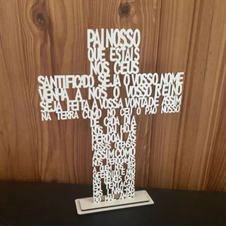 Kit Cruz Pai Nosso para Lembrancinha Religiosa - Primeira Eucaristia, Crisma e Eventos. em Oferta na Shopee