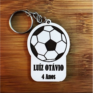 Kit Chaveiros MDF Bola de Futebol - Lembrancinha de Aniversário em Oferta na Shopee