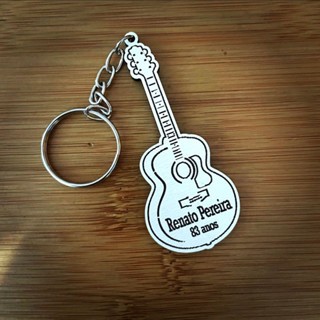 Kit Chaveiros MDF Violão - Lembrancinha de Aniversário e Religiosa em Oferta na Shopee