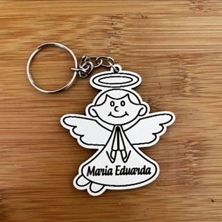 Kit Chaveiros Batizado MDF – Lembrancinha Religiosa Batizado Personalizada