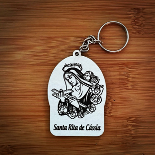Kit Chaveiros MDF Santa Rita de Cássia - Lembrancinha Religiosa em Oferta na Shopee