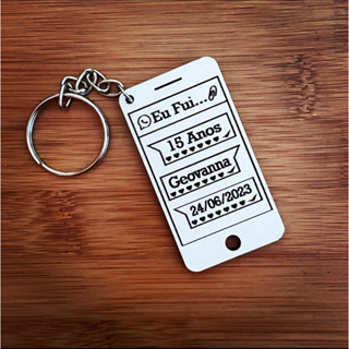 Kit Chaveiros MDF Iphone - Lembrancinha de Aniversário em Oferta na Shopee