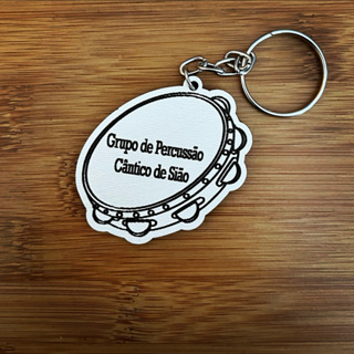 Kit Chaveiros MDF Pandeiro Cântico Sião - Lembrancinha Religiosa em Oferta na Shopee