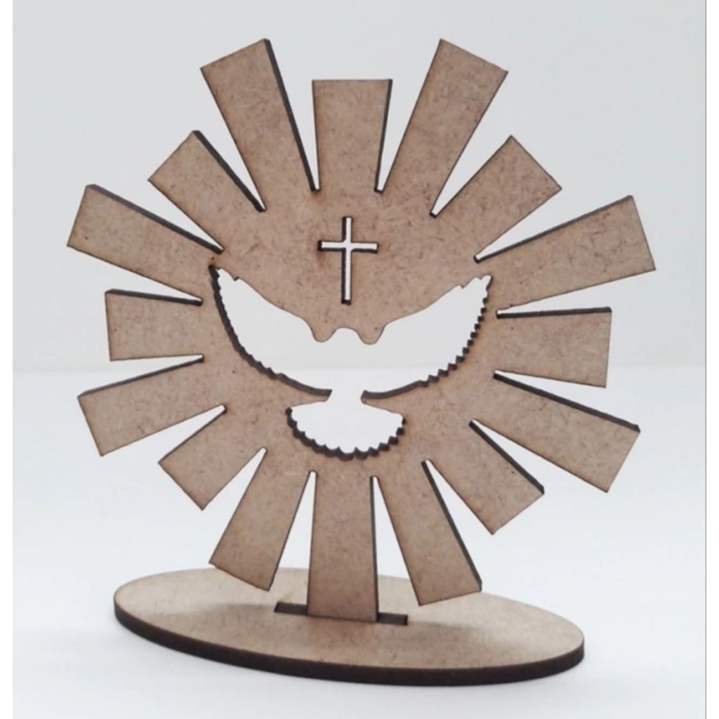 Kit de Lembrancinha Divino Espirito Santo Religiosa Primeira Religioso Personalizado em MDF