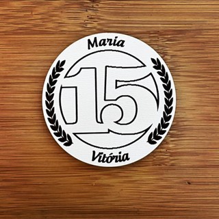 Kit de Imãs Geladeira Aniversário Aniversário Infantil em MDF