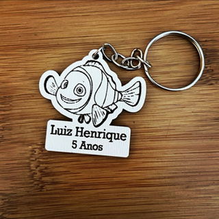 Kit Chaveiros MDF Peixe Nemo - Lembrancinha de Aniversário em Oferta na Shopee