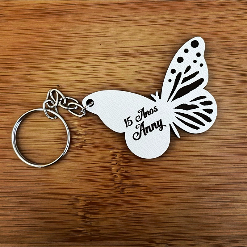 Kit Chaveiro Borboleta MDF – Lembrancinha Personalizada para 15 Anos e Aniversários Personalizado MDF