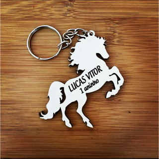 Kit de chaveiros em MDF cavalo para lembrancinha de aniversário em Oferta na Shopee