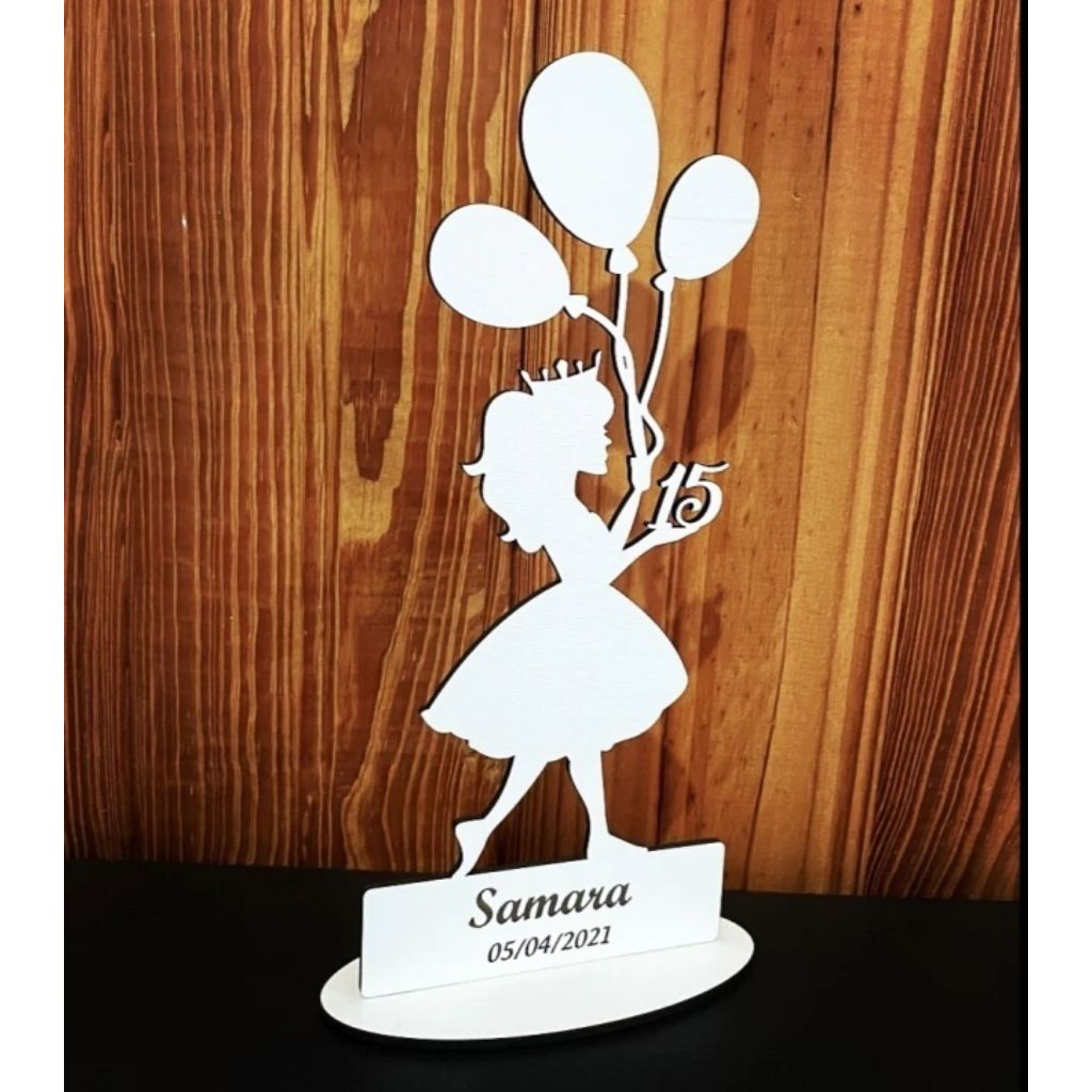 Kit de Lembrancinha 15 Anos Aniversário Menina Aniversário Infantil em MDF