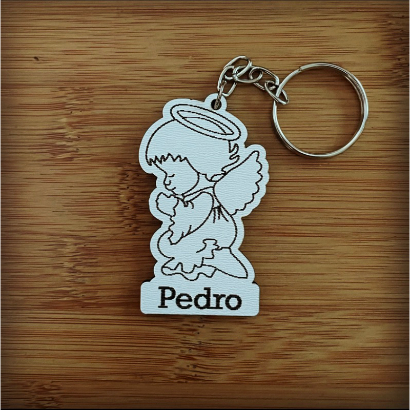 Kit de Chaveiros MDF Personalizados Batizado Premium Religioso Personalizado em MDF