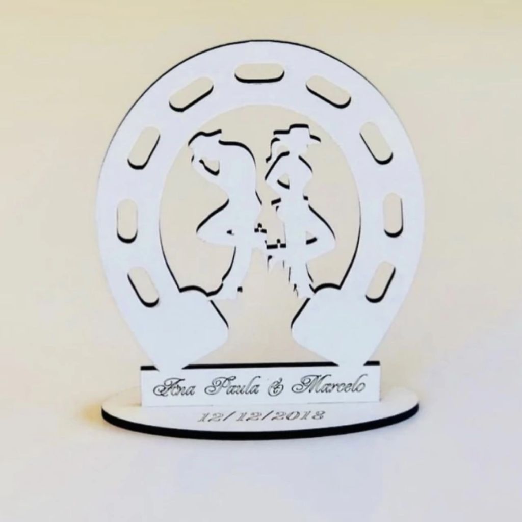 Kit de Lembrancinha Decoração Casamento Casamento Personalizado em MDF
