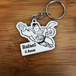 Chaveiro MDF Super-Homem – Lembrancinha de Aniversário em Oferta na Shopee