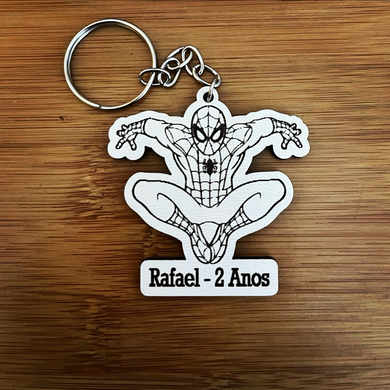 Kit de Chaveiros MDF Super Heróis Vingadores Homem Personalizado em MDF