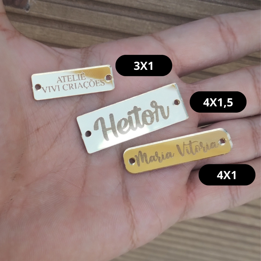 70 tags Personalizadas Etiquetas De Acrilico em Oferta na Shopee