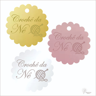 Kit 50 TAGs Personalizada modelo NUVENZINHA redonda em Oferta na Shopee