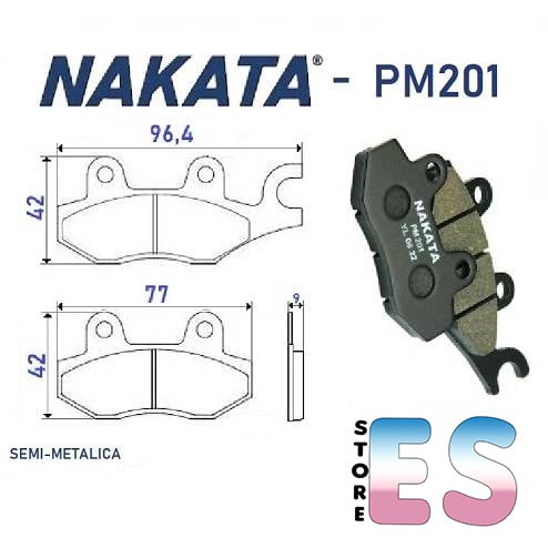Pastilha De Freio Dianteira CBX 250 Twister  - Nakata PM201 em Oferta na Shopee