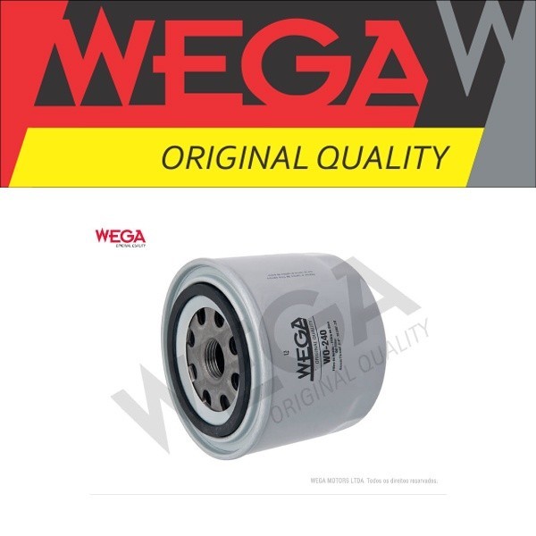 Filtro de Oleo VW Gol G1 G2 Special / Plus / 1000 PARATI SAVEIRO 1990 1991 1992 1993 1994 1995 1996 – WEGA WO240 em Oferta na Shopee