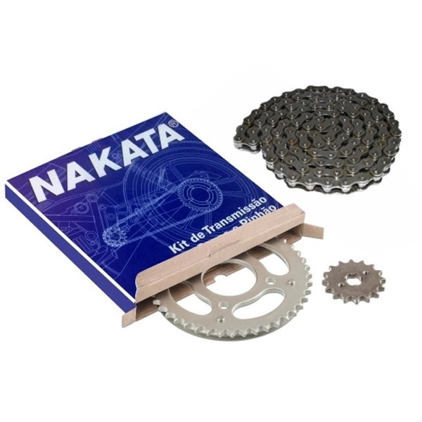 Kit Relação Tração Transmissão Honda CG 160 Titan Fan Cargo Start 2016 2017 2018 2019 2020 2021 – TM10185 NAKATA em Oferta na Shopee